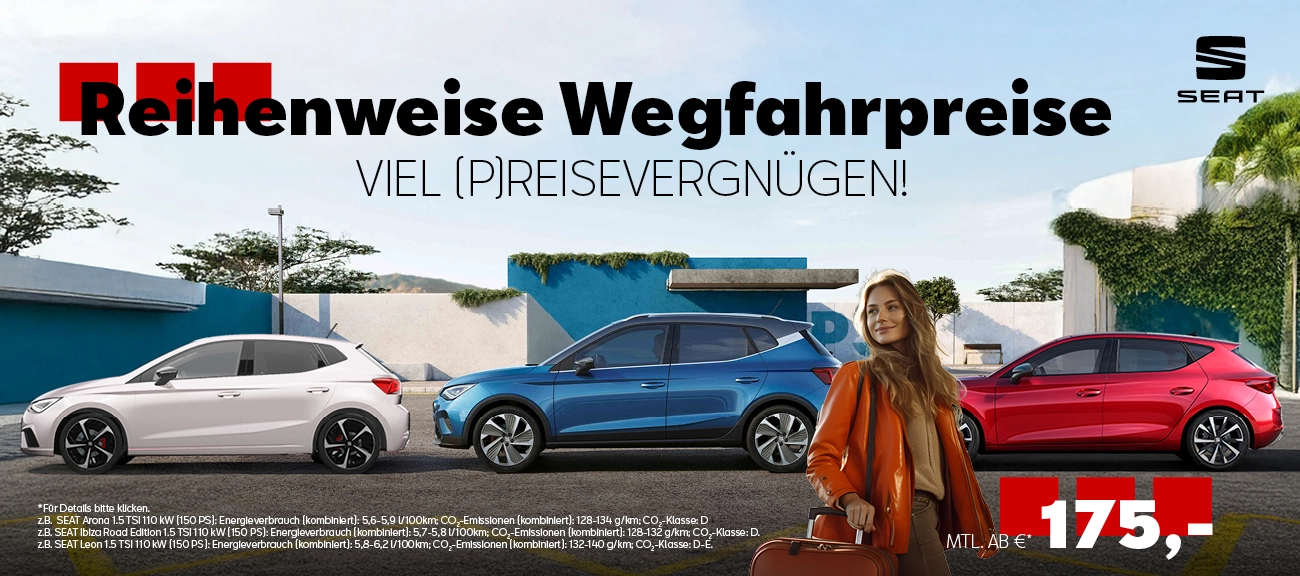 SEAT Wegfahrpreise
