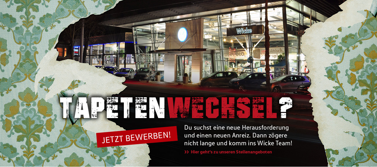 Tapetenwechsel? Bewirb Dich bei uns.