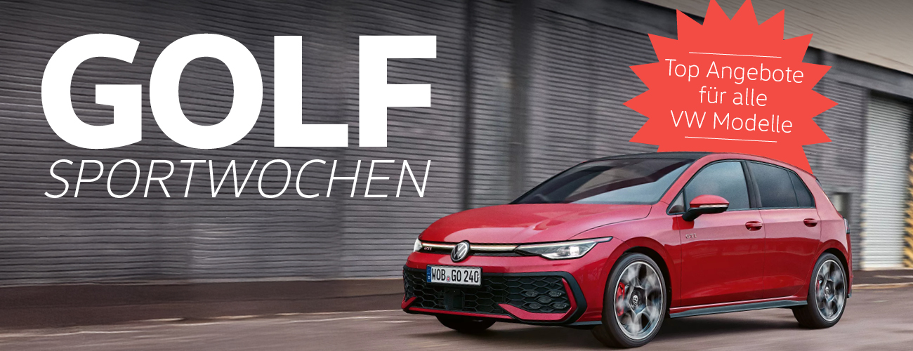 HEADER VW Golf Sportwochen VW Golf Sportwochen